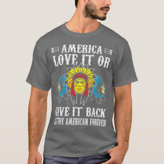 Amerika Kärlek eller Ge tillbaka amerikanska T Shirt