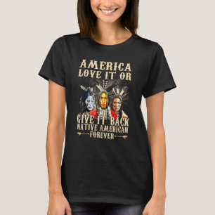Amerika Kärlek eller Ge tillbaka amerikanska T Shirt