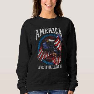 Amerika Kärlek eller Lämna USA Eagle Proud America T Shirt
