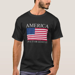 Amerika Kärlek it eller Lämna den till Novelty 4:e T Shirt