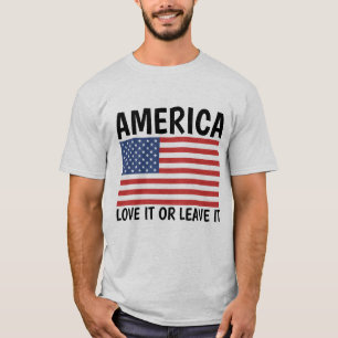 AMERIKA KÄRLEK IT ELLER LÄMNA IT T-Shirts