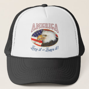 Amerika kärlek lämnar det eller det (bedrövat) keps