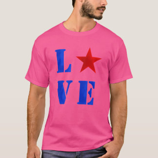 Amerika kärlek rolig t shirt