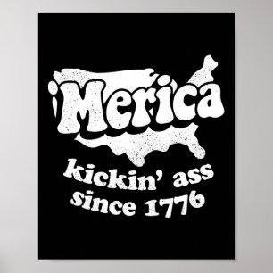 Amerika Kickar Sedan 1776 Poster