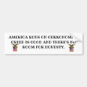 AMERIKA KÖR PÅ GEKKONOMI BILDEKAL