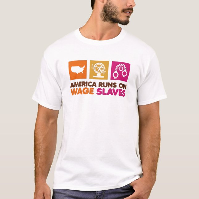 Amerika Kör På T Shirt (Framsida)
