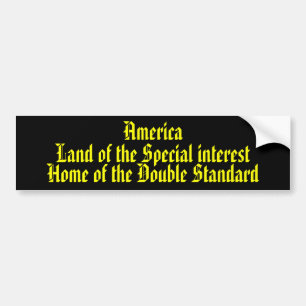 Amerika land av specialintresset…., bildekal