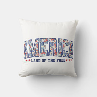 "Amerika: Land of the Free" Pillow Kudde