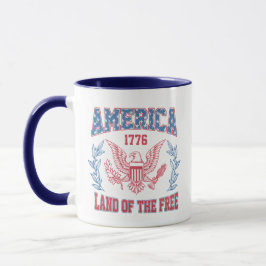 Amerika Landet för de Fria Mugg