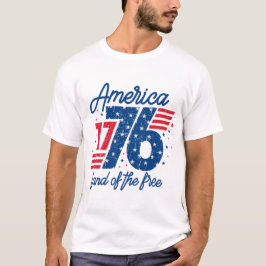 Amerika Landet För De Fria T Shirt