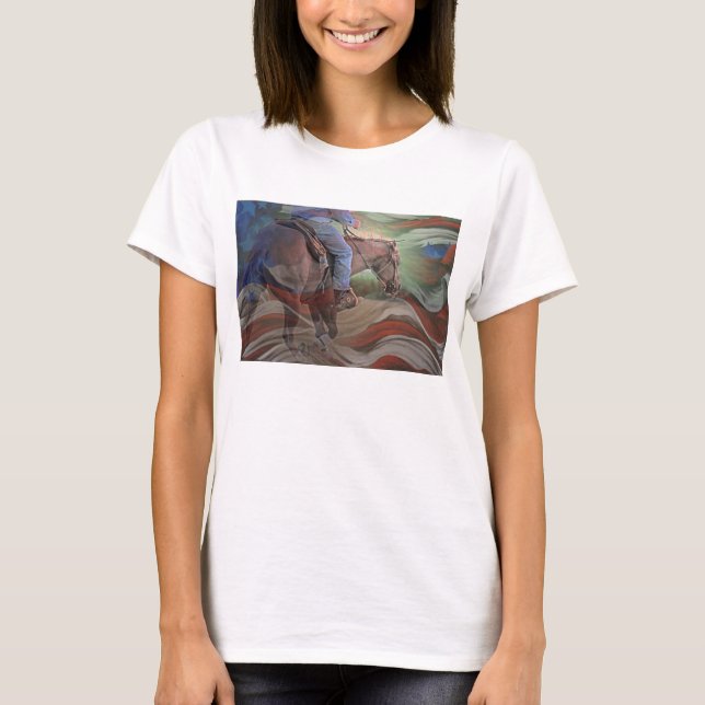 Amerika….,låt frihetstömmen! tee shirt (Framsida)