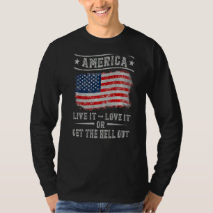 Amerika lever det Kärlek eller tar sig ut från 4:e T Shirt