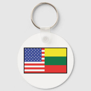 Amerika Litauen Nyckelring