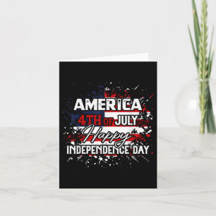 Amerika Lycklig 4 juli Independence day Manar Wom Kort