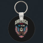 Amerika Lycklig 4 juli - Patriotisk Eagle Manar Nyckelring<br><div class="desc">Amerika Lycklig 4 juli - Patriotisk Eagle Manar</div>