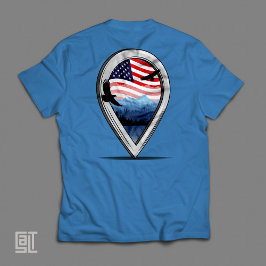 Amerika, målfrihet patriotisk t shirt