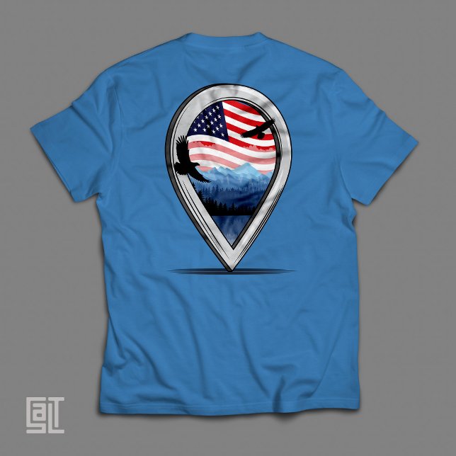 Amerika, målfrihet patriotisk t shirt (Skapare uppladdad)