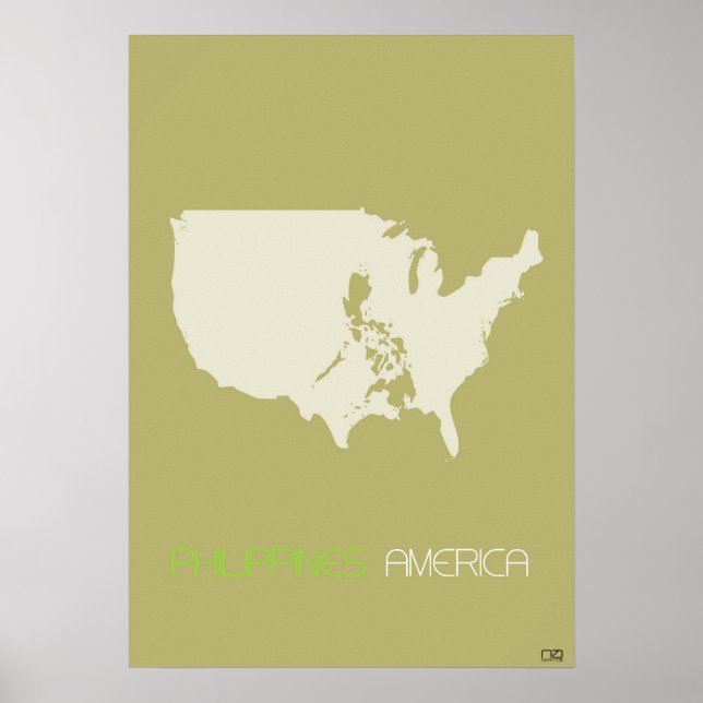 Amerika, mångkulturell poster (Framsidan)