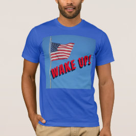 AMERIKA! Med Flagga T Shirt