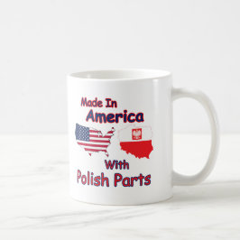Amerika med polska delar kaffemugg