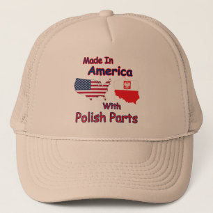 Amerika med polska delar keps