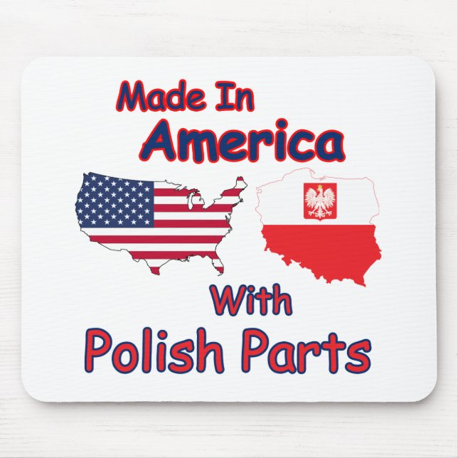 Amerika med polska delar musmatta (Framsidan)