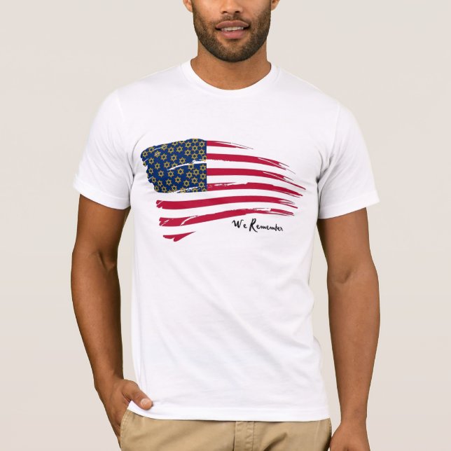 Amerika minns förintelsen t shirt (Framsida)