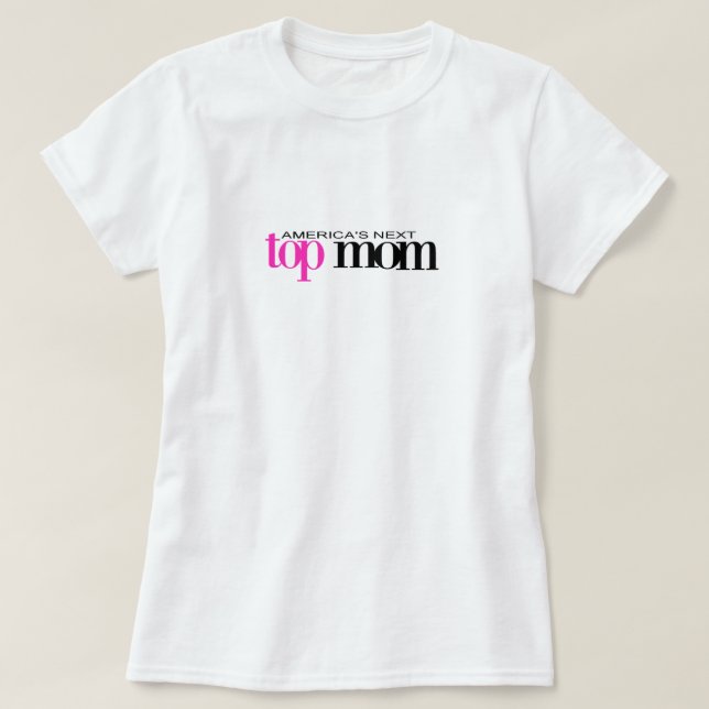 AMERIKA NÄSTA BÄSTA MAMMA TEE SHIRT (Design framsida)