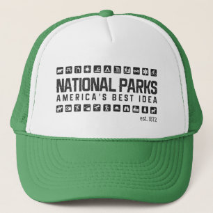 Amerika nationalparktruckerkeps truckerkeps