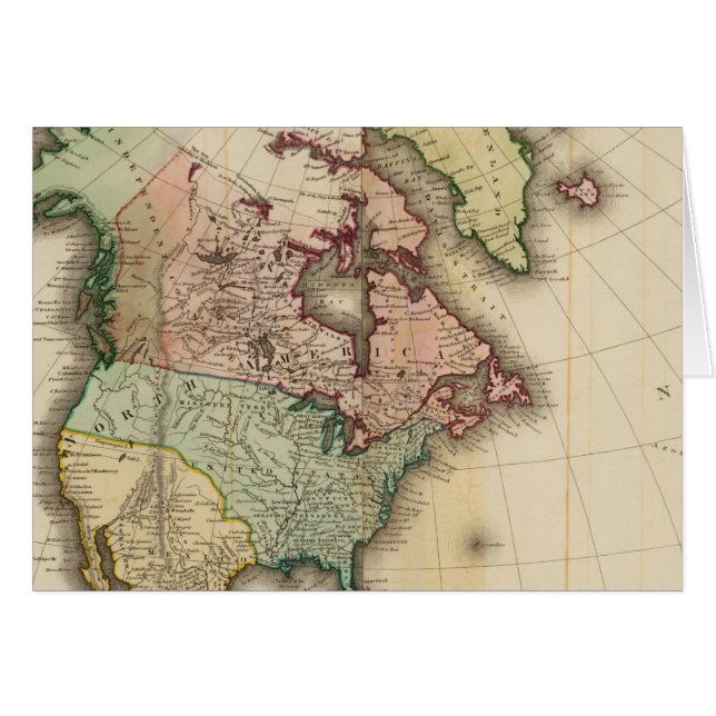 Amerika, norra 2 hälsningskort (Framsidan Horizontal)