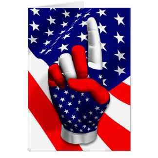 Amerika numrerar en hälsningskort