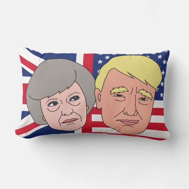 Amerika och Britannien kudder dämpar Lumbarkudde (Framsida)