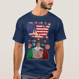 Amerika odlad med italienska rötter t shirt