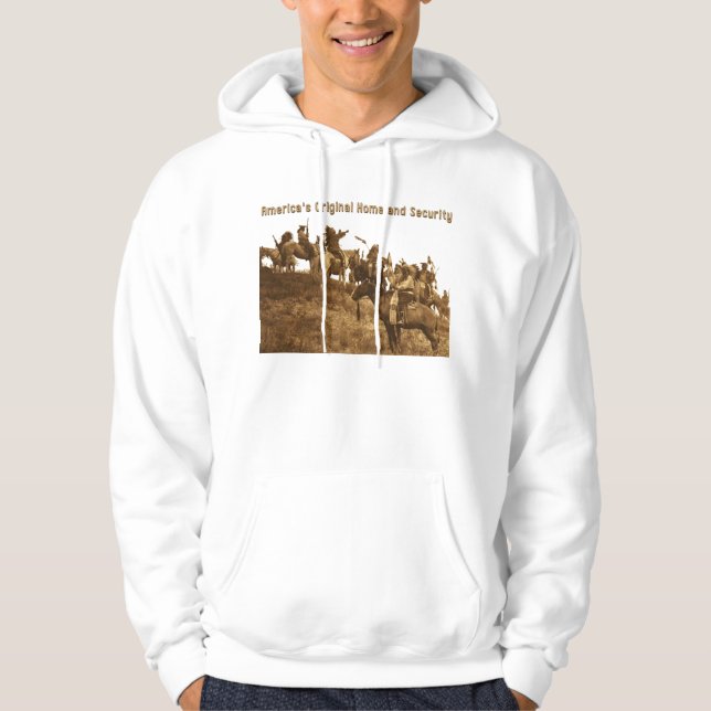 Amerika original- hemlandsäkerhet (omväxlande ve sweatshirt med luva (Framsida)