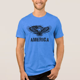 Amerika, Örn Amerikansk Flagga T Shirt