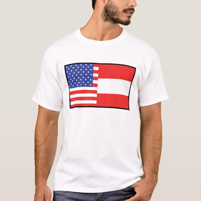 Amerika Österrike Tee (Framsida)