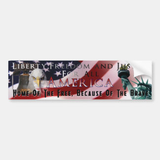 Amerika patriotisk bildekal