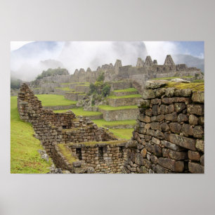 Amerika, Peru, Machu PIcchu. Det gamla Poster