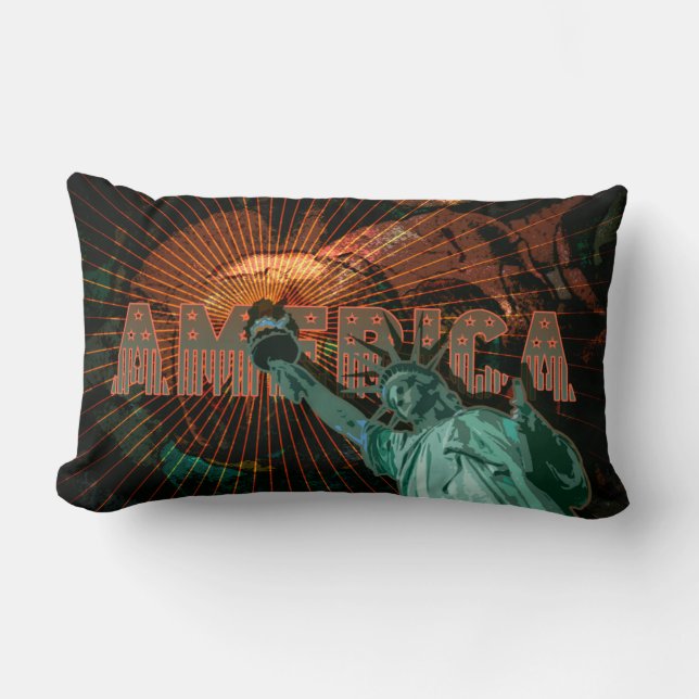 AMERIKA - Pillow Lumbarkudde (Framsida)