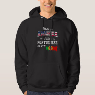 Amerika Portugisiska Delar Portugal Karta Usa Flag Hoodie