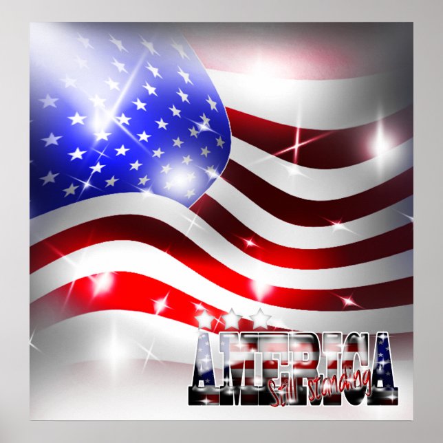 Amerika Poster fortfarande 9/11 minneshögtid (Framsidan)