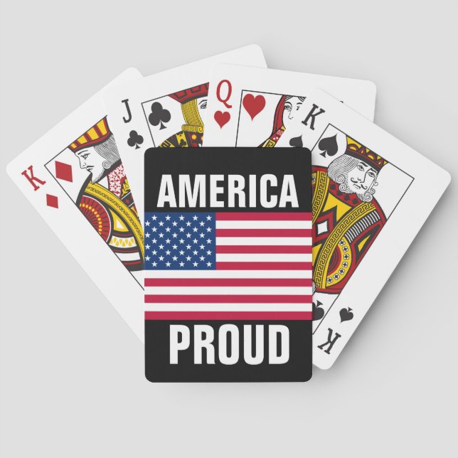 AMERIKA PROUD PATRIOT PLAYDS CARDS CASINOKORT (Baksidan)