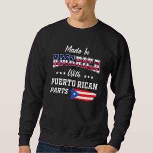 Amerika Puerto Rico delar Puerto Rico Karta Usa Fl Lång Ärmad Tröja