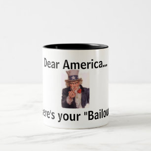 Amerika räddningsaktionmugg Två-Tonad mugg