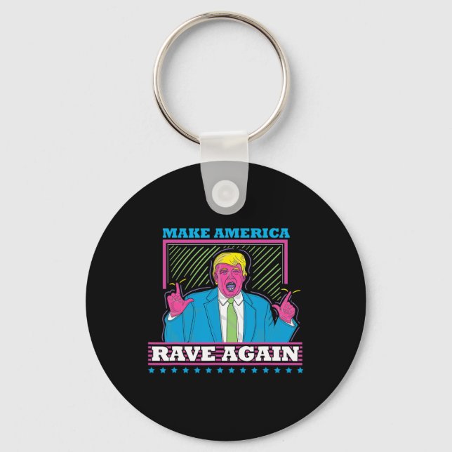 Amerika raderade igen en märklig trumma Edm Shirt1 Nyckelring (Framsida)