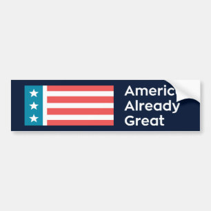 Amerika. Redan utmärkt Bildekal