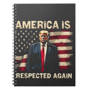 Amerika respekteras igen Trump USA 4:e juli Anteckningsbok