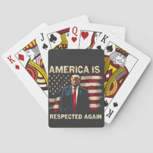Amerika respekteras igen Trump USA 4:e juli Casinokort