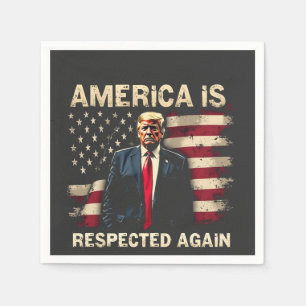 Amerika respekteras igen Trump USA 4:e juli Pappersservett