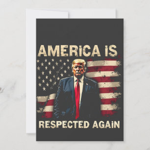 Amerika respekteras igen Trump USA 4:e juli Spara Datumet